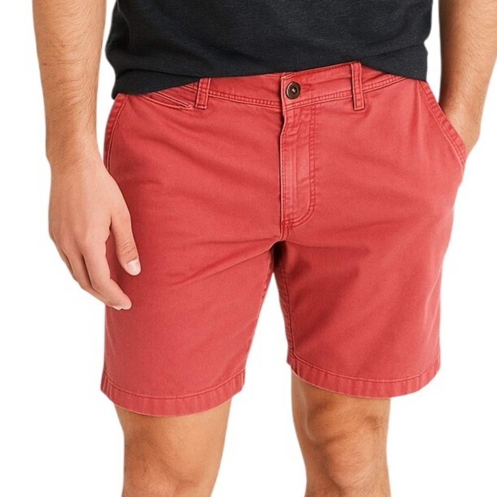 American Eagle Shorts Coral Chino Casual Summer Stretch Preppy Vibrant Modern 34